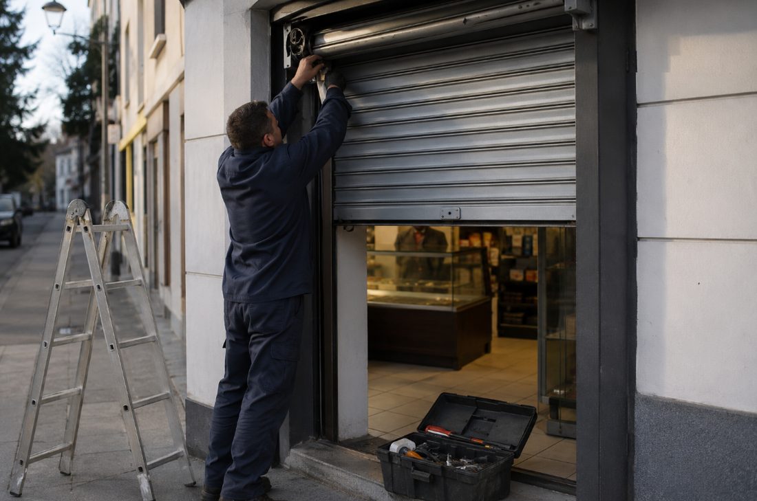 Cerradura de tarjeta instalada en la puerta de un hotel